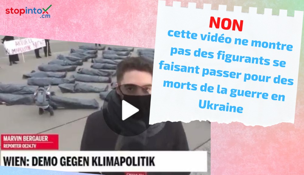 NON, cette vidéo ne montre pas des figurants se faisant passer pour des morts de la guerre en Ukraine